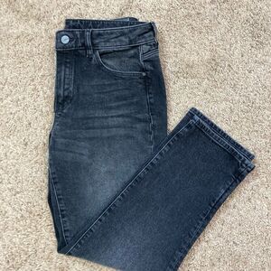 Mossimo Dutti Dark Wash Mid Rise Cropped Length Denim Jeans Luxury